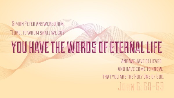 John 6:68-69