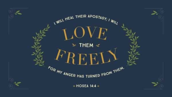 Hosea 14:4