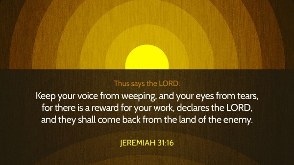 Jeremiah 31:16